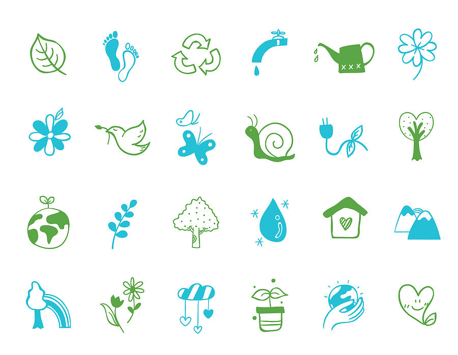Nuture Icon Set Digital Art by Eastnine Inc. Nuture Icon Set Digital Art by Eastnine Inc.