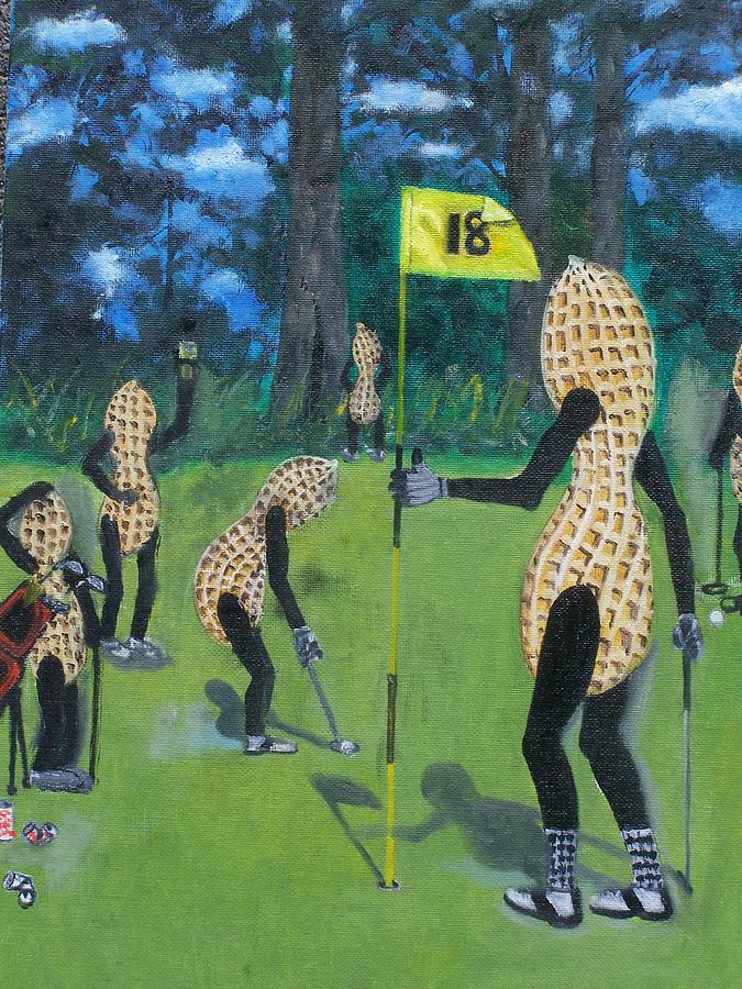 Nutz Bout Golf 2 Painting by Charles Vaughn