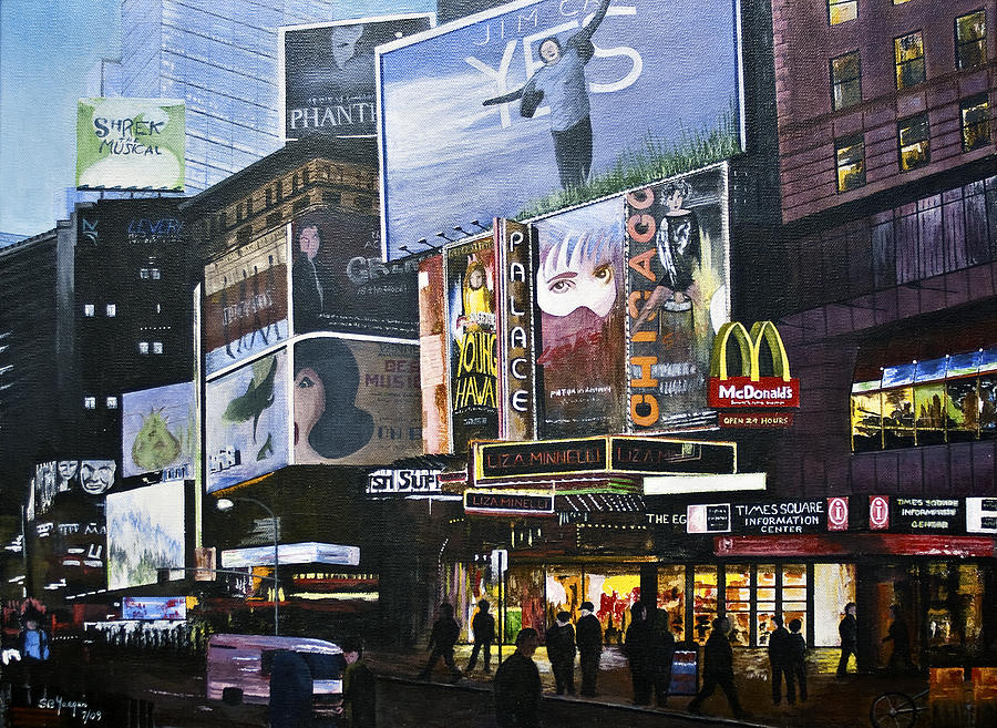 NY NY At Dusk Painting by Stuart B Yaeger