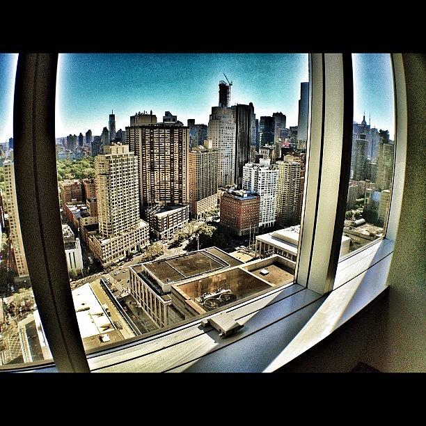 Architecture Photograph - #ny #nyc #newyork #skyline #fisheye by Elizabeth Maldonado