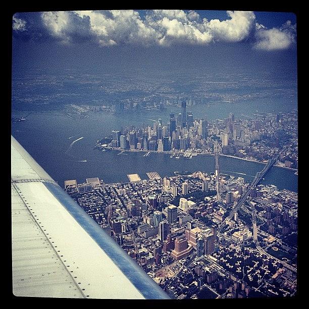 Airplane Photograph - #nyc by Bryan Burton