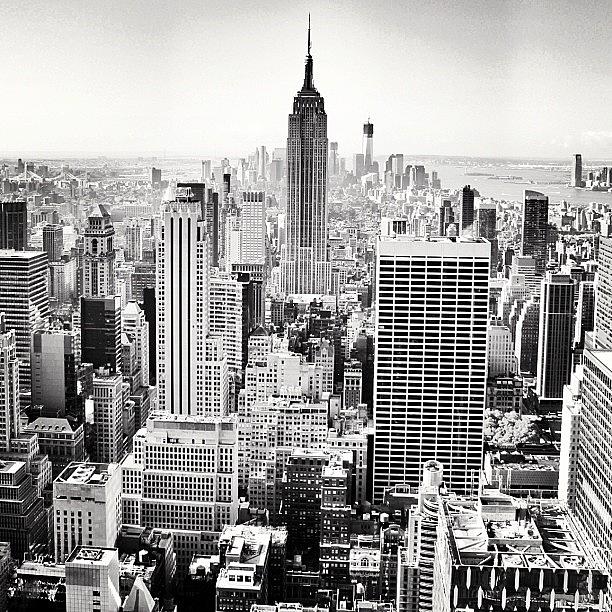 New York City Photograph - #nyc In Black And White by Jen Hernandez