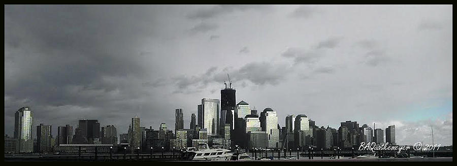 NYC in Hurricane Irene Sky Photograph by PJQandFriends Photography