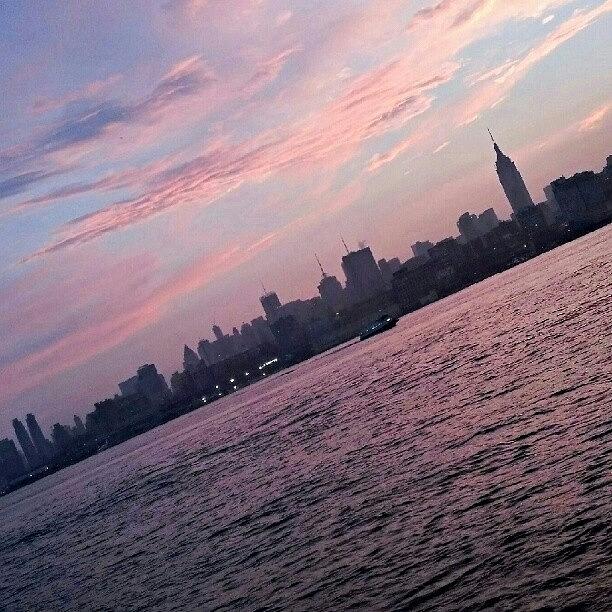 New York City Photograph - #nyc Just Before #sunrise by Jamie Huenefeld