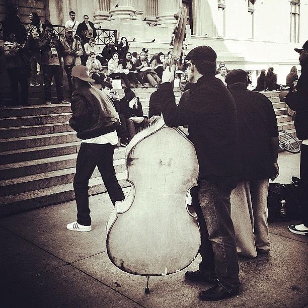 Music Photograph - #nyc #ny #manhattan #newyork #cello by Fernando Balino