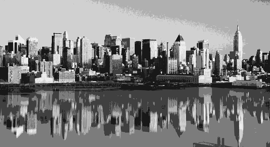 NYC Reflection BW6 Photograph by Scott Kelley