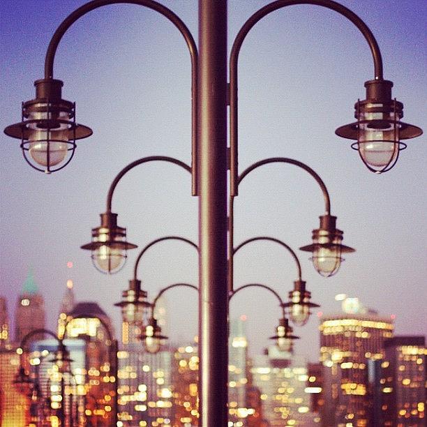 New York City Photograph - #nyc #skyline #nycskyline #nj #bokeh by T C