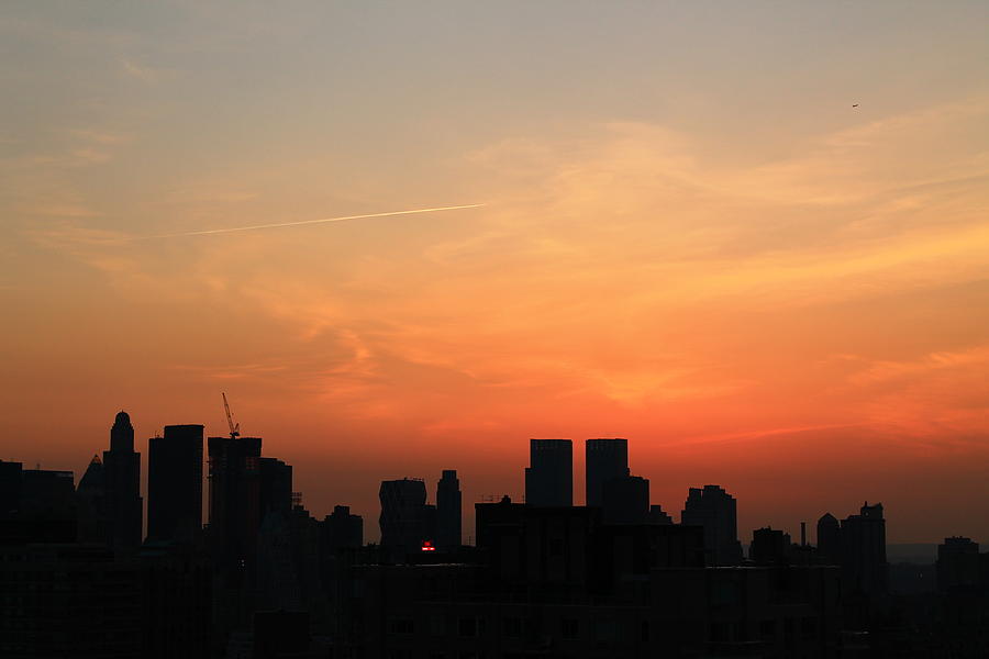 NYC sunset Photograph by Catie Canetti
