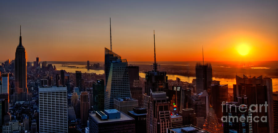 NYC Sunset Photograph by Susan Candelario