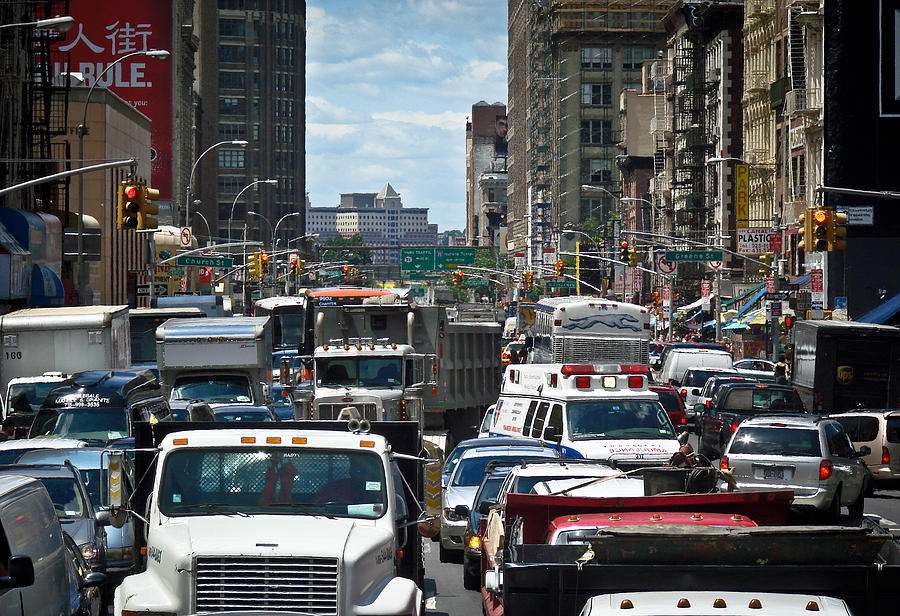 NYC Traffic jam Photograph by Ronda Broatch