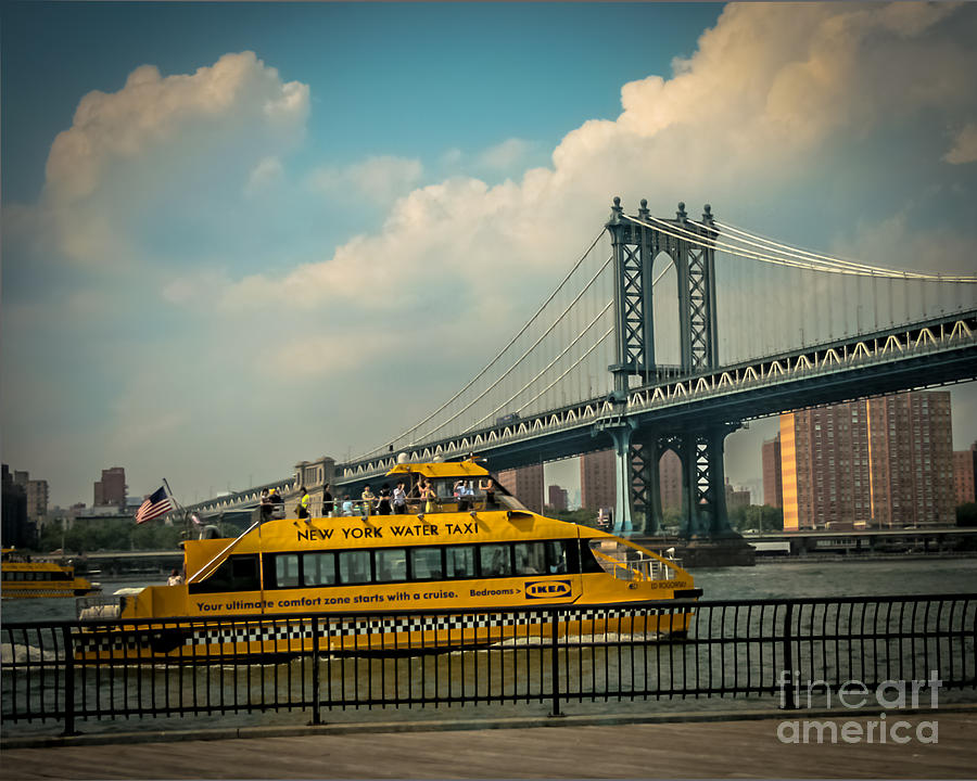 New York City Photograph - NYC water taxi by Ken Marsh