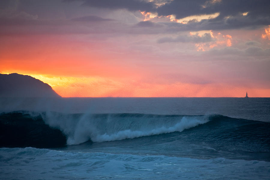 Sunset Photograph - Oahu North Shore by Ralf Kaiser