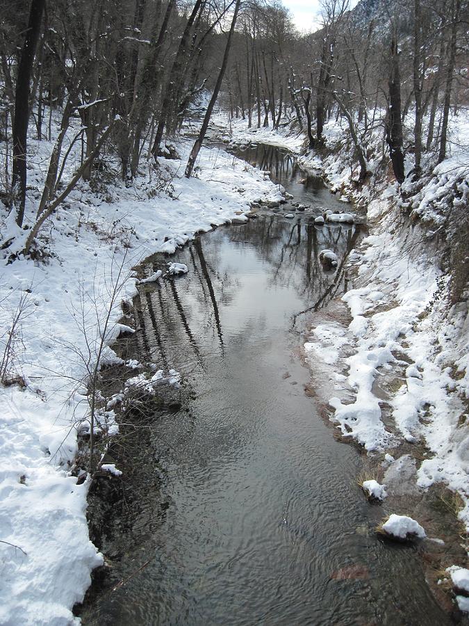 Oak Creek Winter Photograph by Sandy Tracey