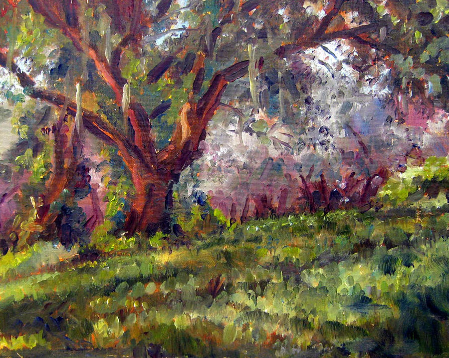 Nature Painting - Oak on the Ridge by Mark Hartung