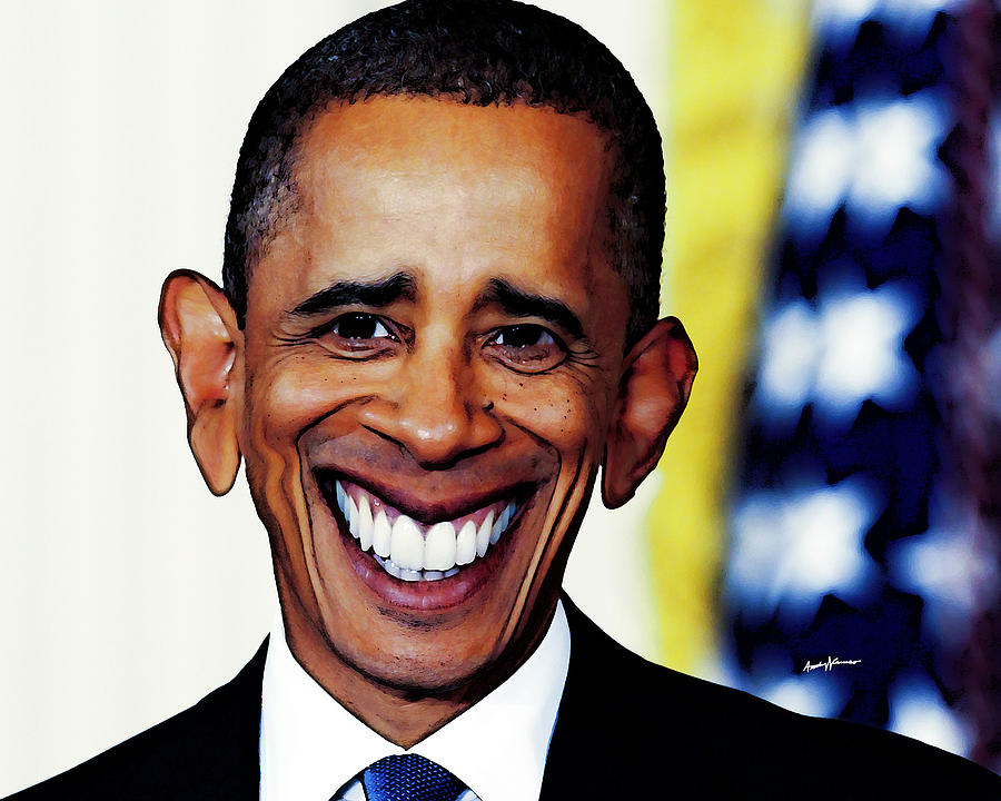 Obamacaricature Digital Art by Anthony Caruso