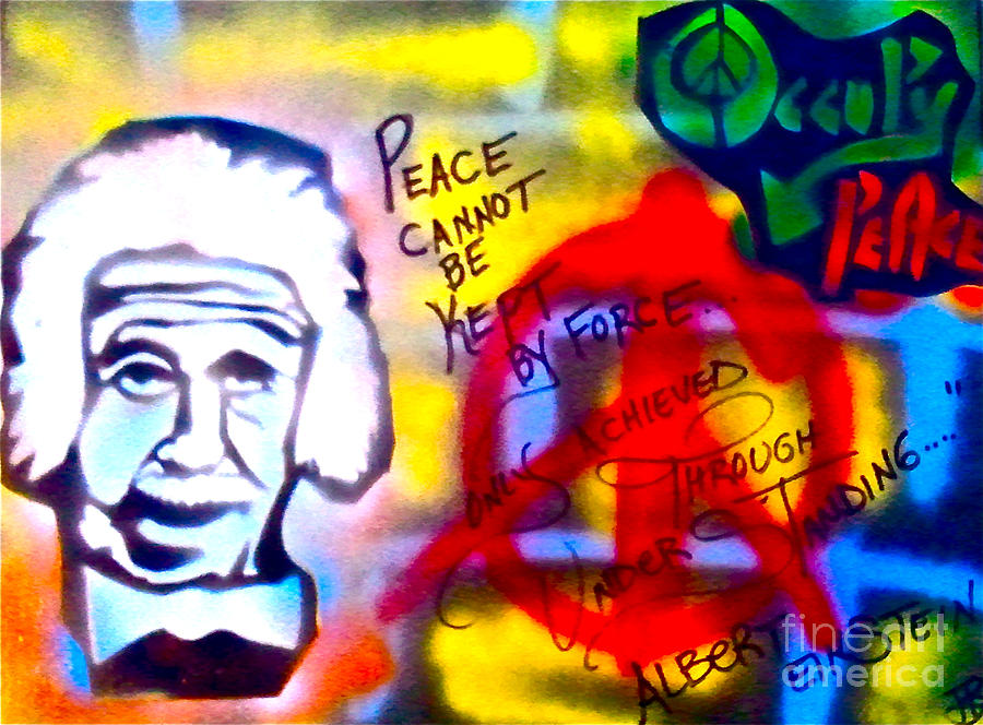 Monopoly Painting - Occupy Einstein by Tony B Conscious