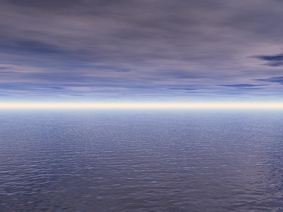 Ocean And Clouds Photograph
