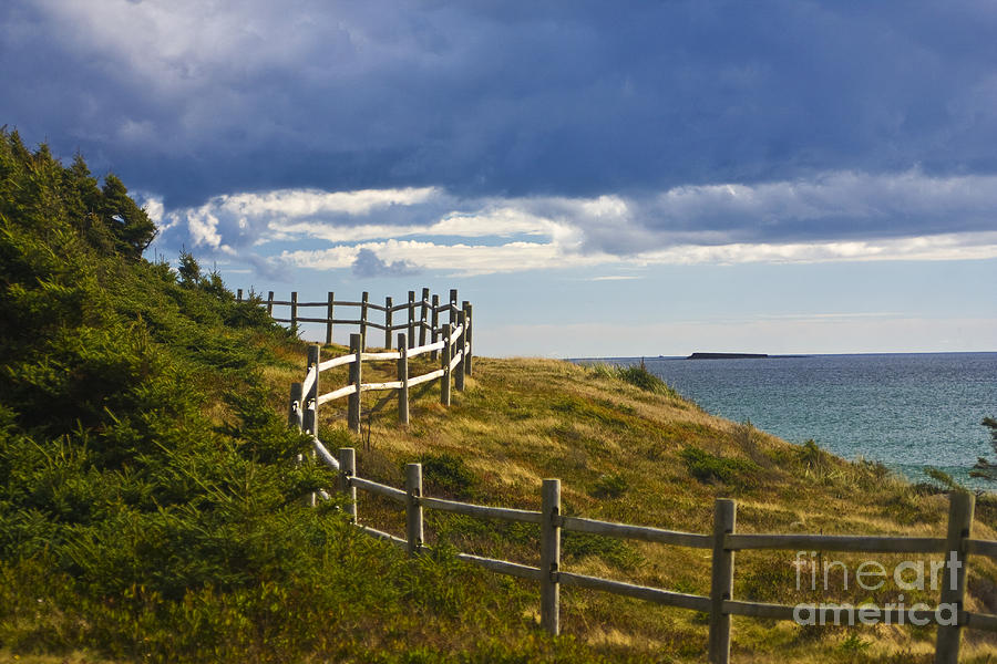 Ocean Fence Photograph by Allan MacDonald | Fine Art America