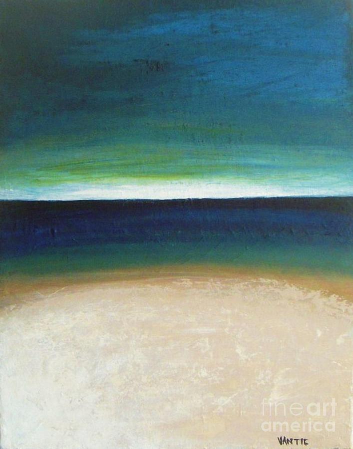 White Sand Beach Painting by Vesna Antic