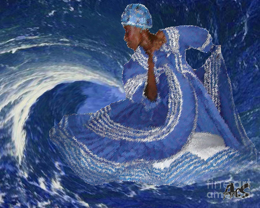 Ocean Queen By Aes Mixed Media by Liz Loz - Fine Art America