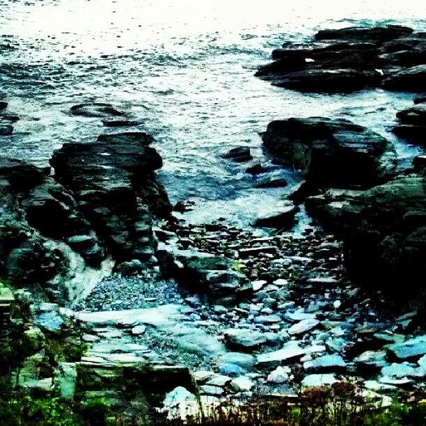 Stones Photograph - #ocean #shore #shoreline #stone #stones by Billy Bateman