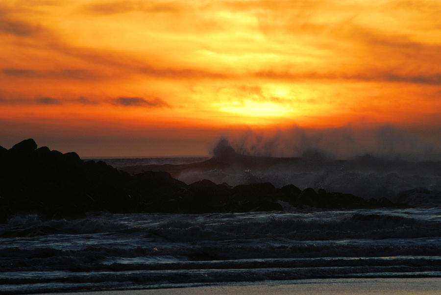Ocean Shores Sunset Photograph by Michael Merry