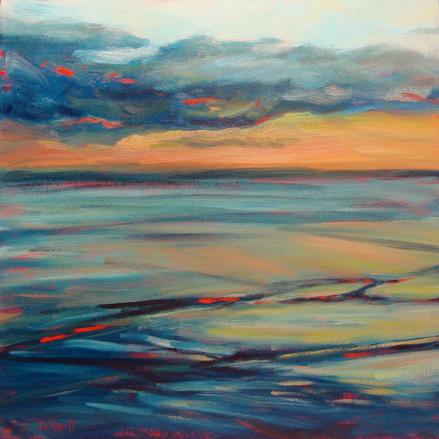 Ocean Sunset Painting - Ocean Sunset Fine Art Print