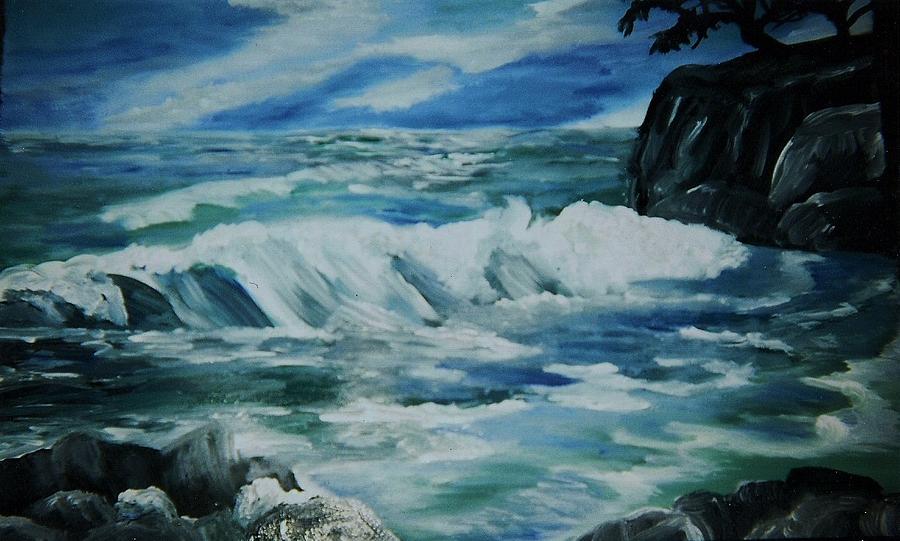 Ocean Waves Painting by Christy Saunders Church