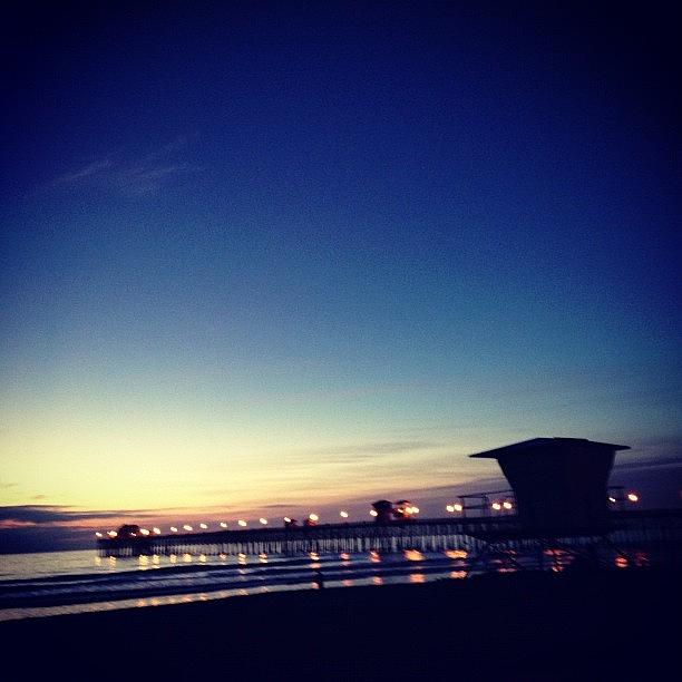 Sunset Photograph - Oceanside Pier Great Sunset. #rita520 by Rita Spiegel