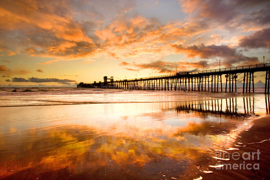 Oceanside Sunset Photograph by Daniel  Knighton
