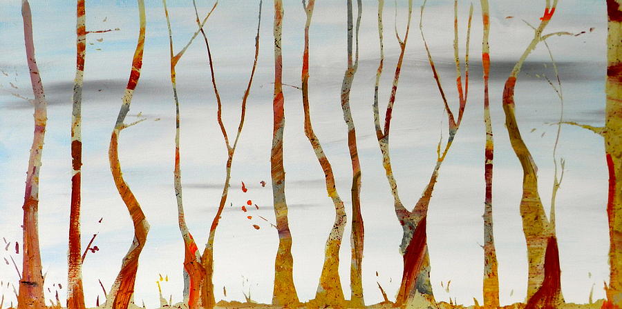 Fall Painting - October by Heather  Hubb