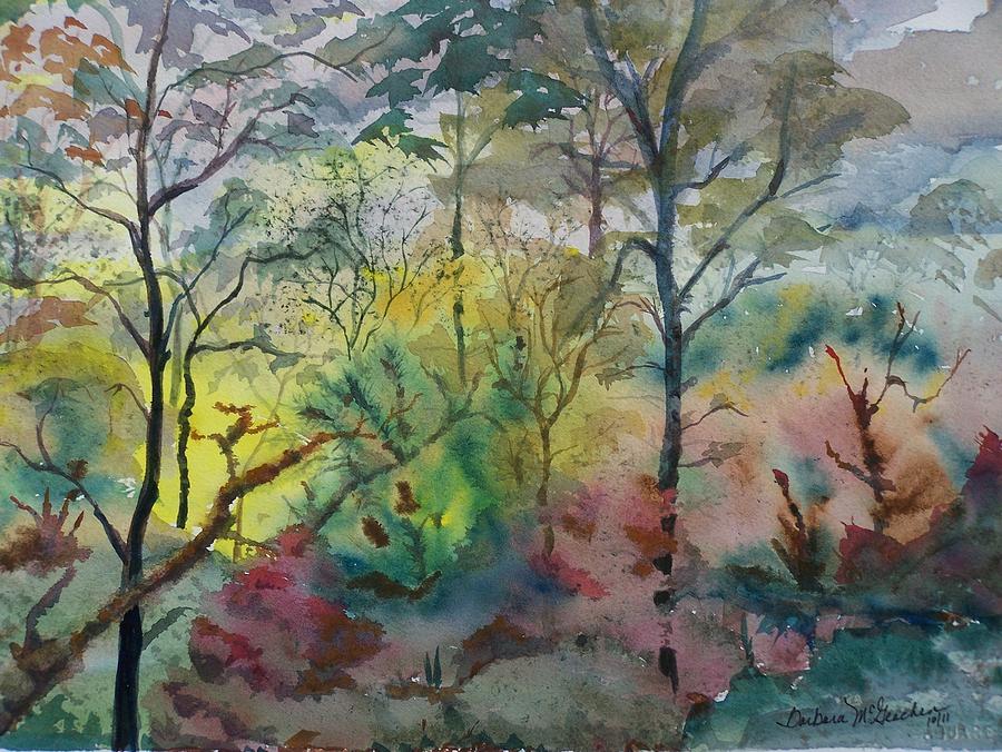 October Sunrise Painting by Barbara McGeachen