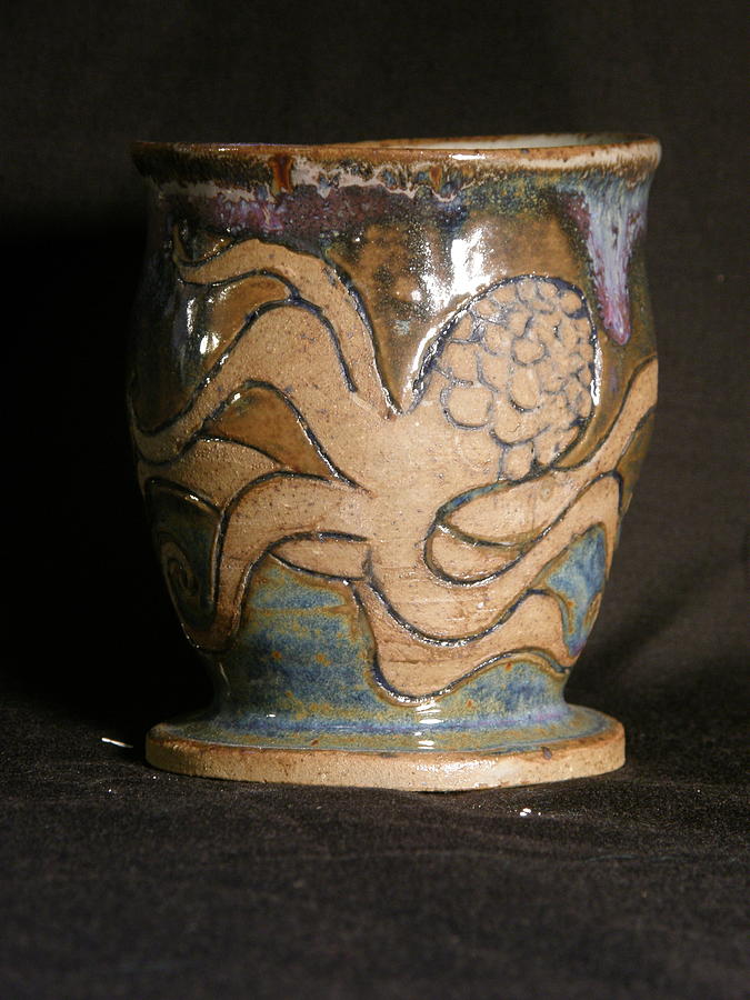 Octopus Goblet Ceramic Art by Shayna Holden