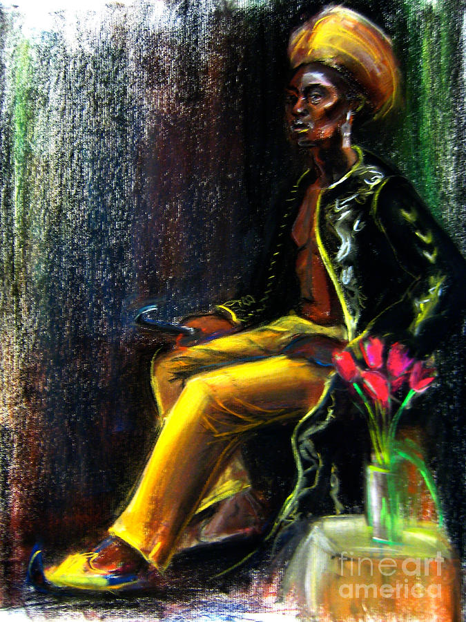 Man Drawing - Odelisque by Gabrielle Wilson-Sealy Man Drawing - Odelisque by Gabrielle Wilson-Sealy
