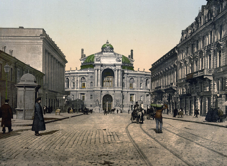 Odessa -Rue Richelieu - Ukraine - ca 1900 Photograph by International  Images