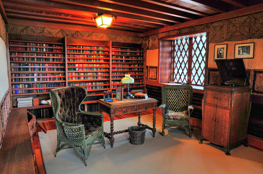 Office at Gillette Castle Photograph by Dave Mills