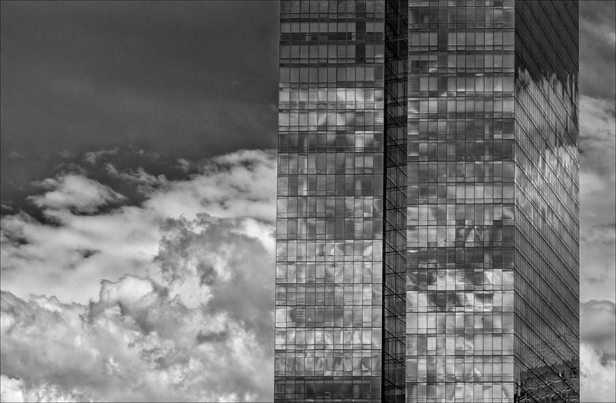 Office Buildings And Clouds White Plains Ny 1 Photograph