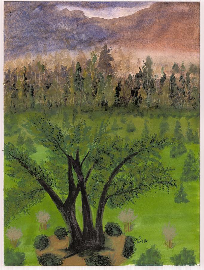 Oglebay Pine Painting by David Bartsch