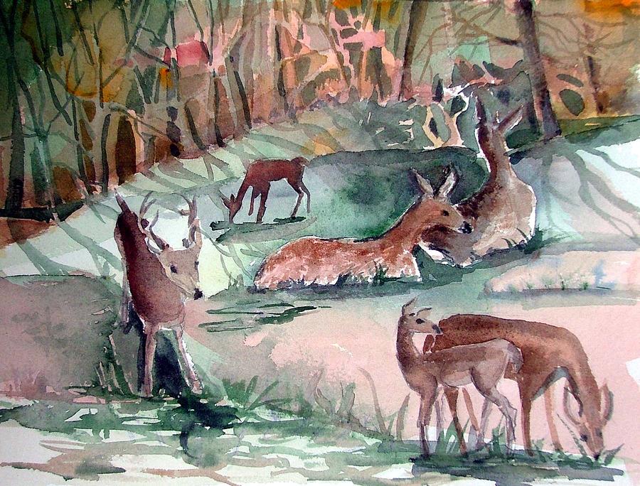 Oh Dear My Deer Painting by Mindy Newman
