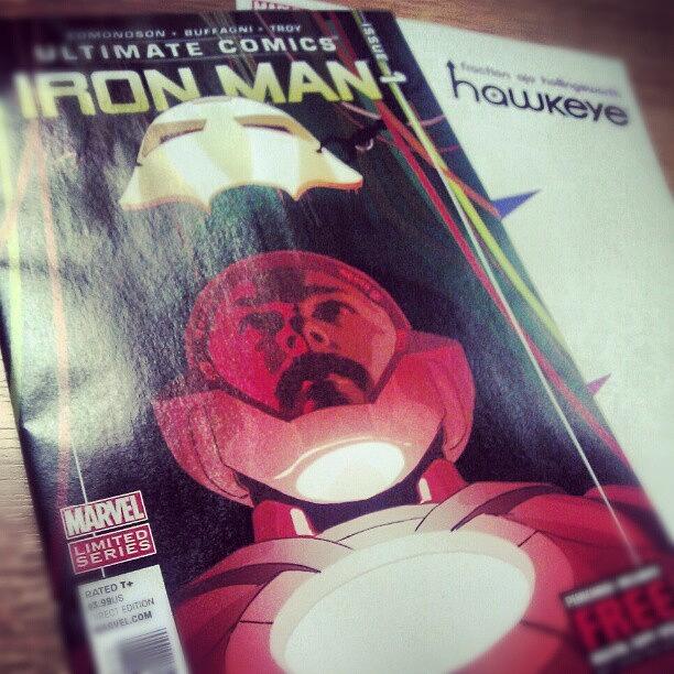 Hawkeye Photograph - Oh Yes! New Ultimate Comics Iron Man #1 by Bhanu Chawla