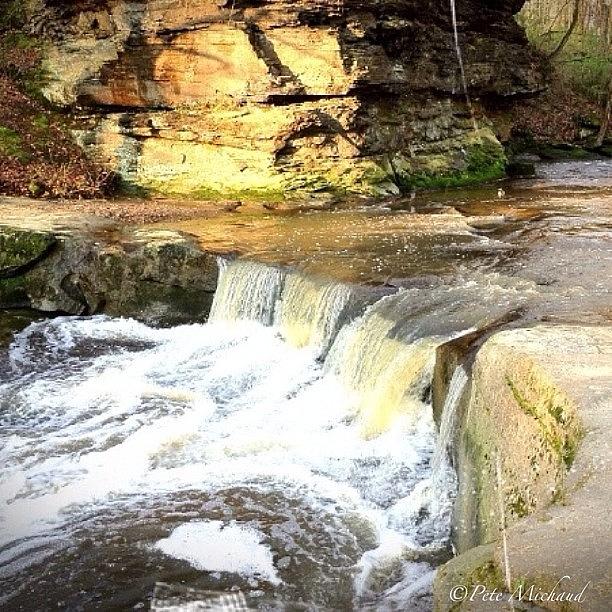 Cool Photograph - #ohio #ohiogram #waterfall #river by Pete Michaud