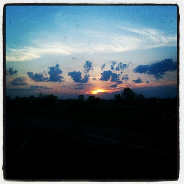 Sunset Photograph - Ohio Sunset in May by Rabecca Primeau