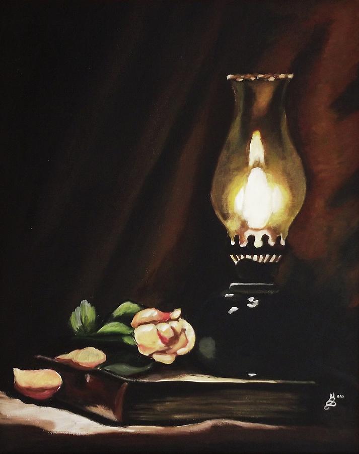 Oil Lamp Still Life by Kim Selig