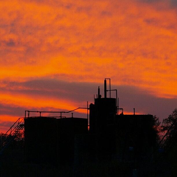 Oil Storage In Sunset Photograph by James Granberry