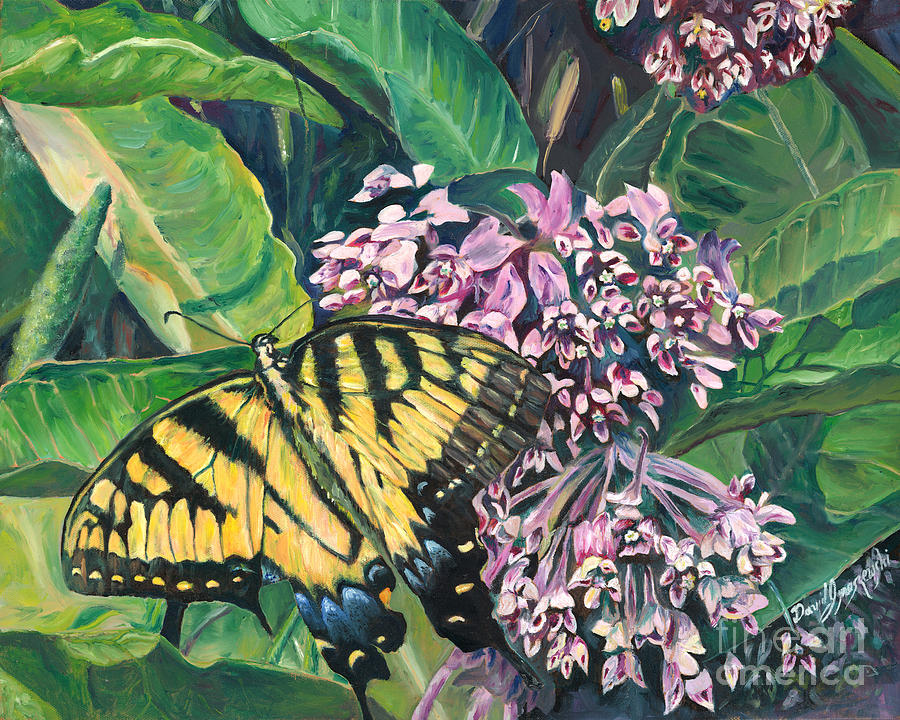 Oil Tiger Painting by David Ignaszewski