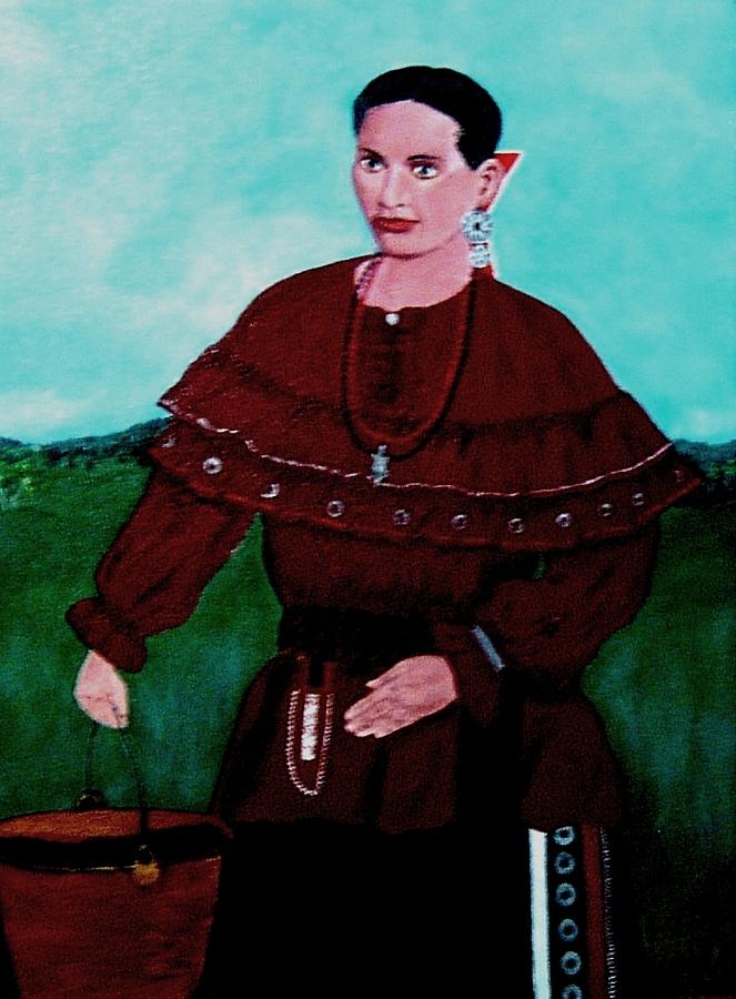 Ojibwa Woman Painting by Carol Van Sickle - Fine Art America