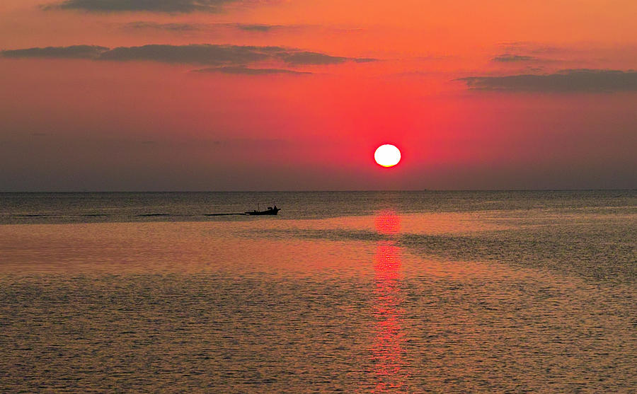 Okinawa sunset Photograph by Jocelyn Kahawai
