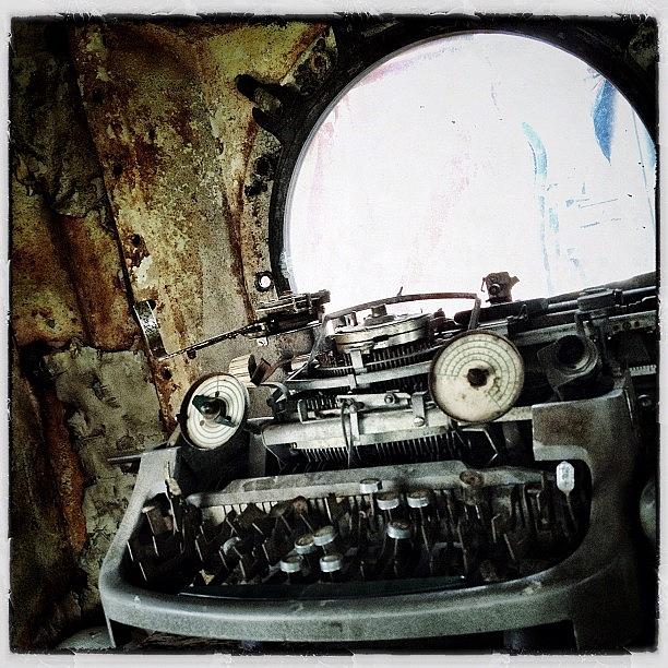Vintage Photograph - Old & Broken Typewriter by Natasha Marco
