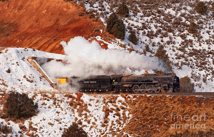 Old 844 in Echo Canyon Utah Photograph by Dennis Hammer