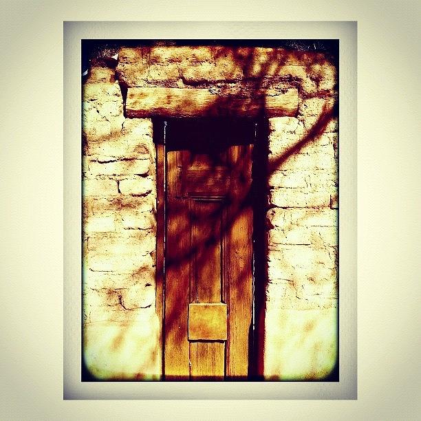 Adobe Photograph - Old Adobe Wall And Door by Paul Cutright